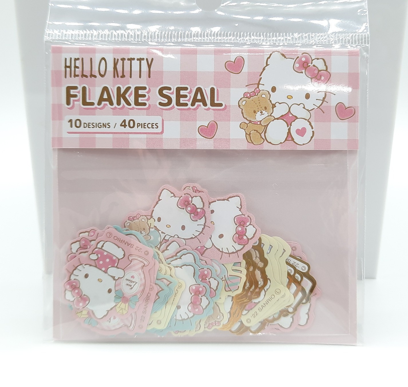 Sanrio Hello Kitty teddy bear flake sticker set 40 pieces 1" mini
