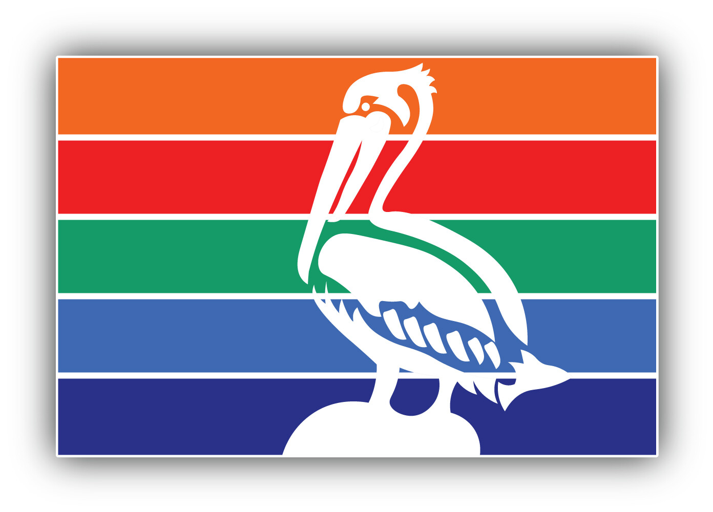 St. Petersburg City Florida USA State America Vinyl Sticker Car Bumper Decal