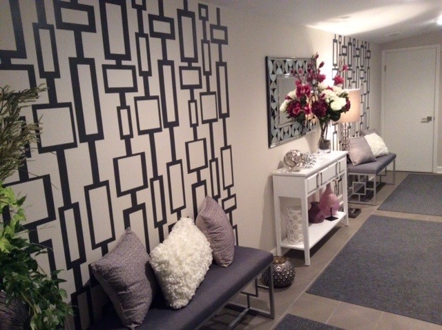 Mid Century Modern Decals, Removable Mid Mod Wall Decals, Retro Wall Pattern