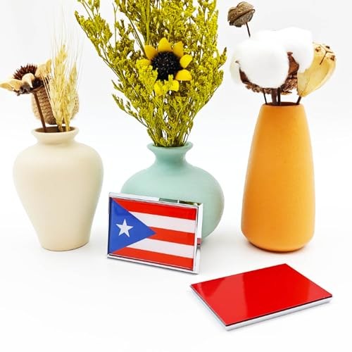 Flag Sticker Emblem Decal for Puerto Rico Car Chrome Flags – 2 Pack – 3 Pack