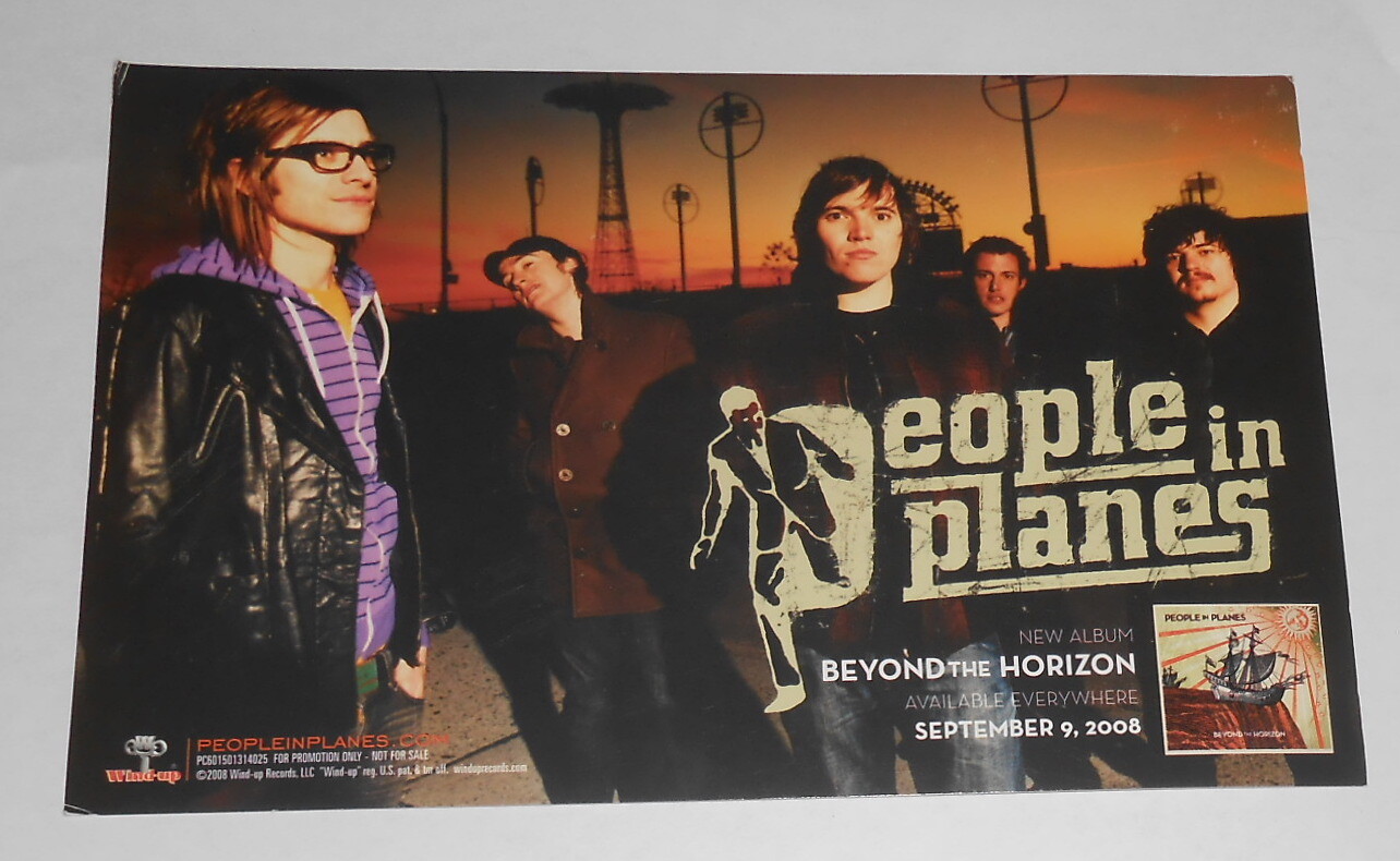 People in Planes Beyond the Horizon Card Handbill Original Promo 8.5×5.5
