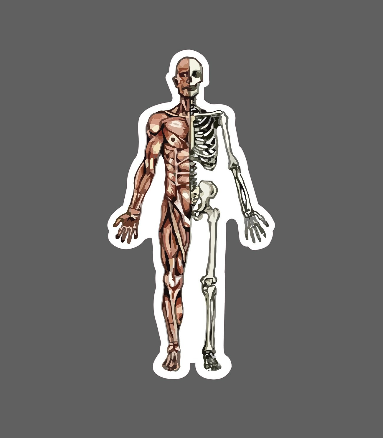 Skeletal Muscle Sticker Person Waterproof – Buy Any 4 For $1.75 Each Storewide!