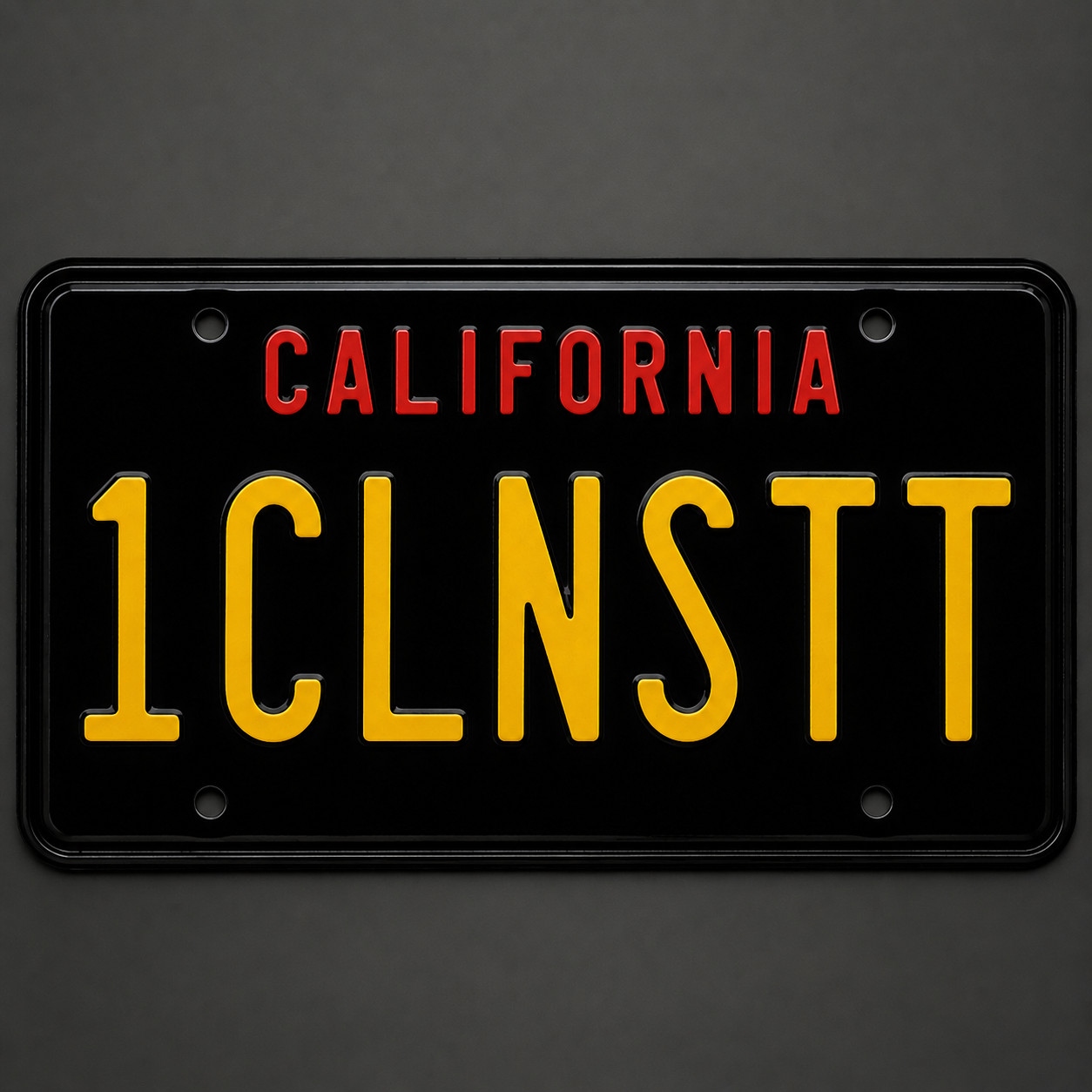 Gloss California Plate Wrap DIY Kit (RED & YELLOW ) KIT 2 PLATES