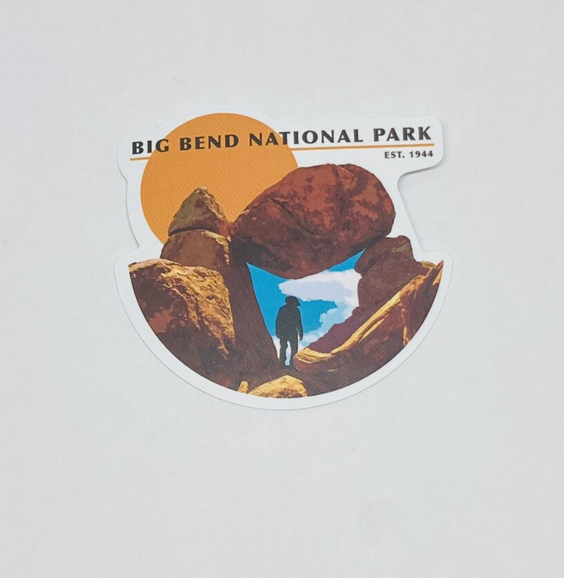 Big Bend National Park Sticker Texas Boulder Art Travel Decal Vinyl Souvenir Tc6