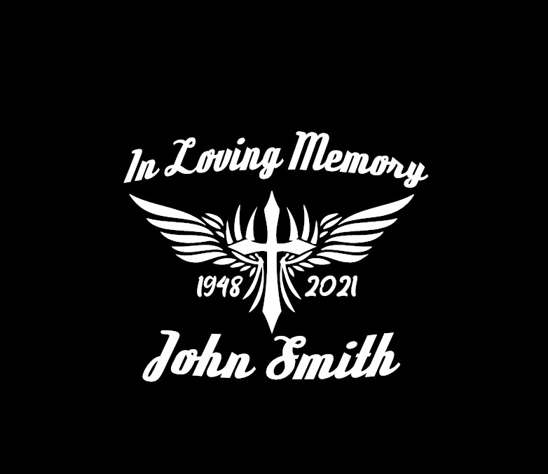 In loving Memory Sticker Vinyl Decal Custom Personalized Car Window