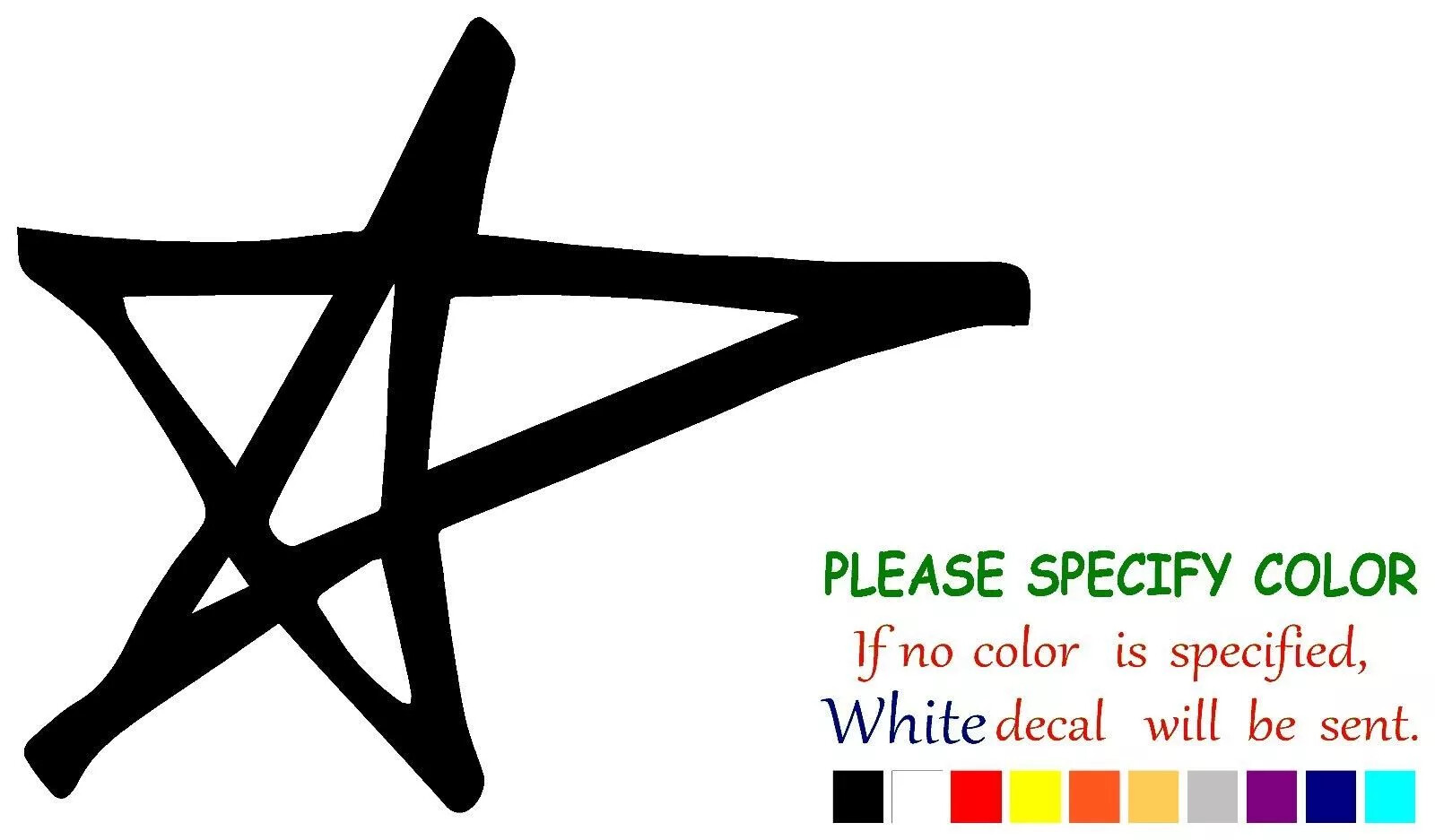 Avril Lavigne Star Adhesive Vinyl Decal Sticker Car Truck window Various Sizes