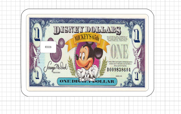 18 Options Disney Dollars Credit Debit Card Skins Disneyland Mickey Mouse Donald