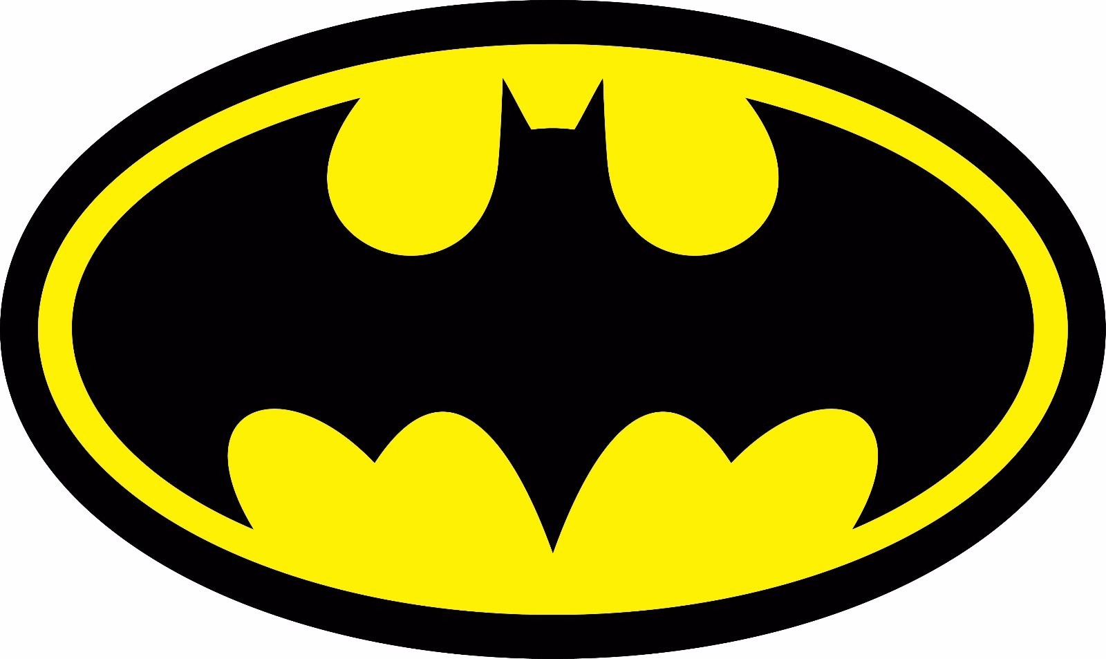 Diecut Vinyl Batman Logo Decal Sticker Comic Dark Knight Colored