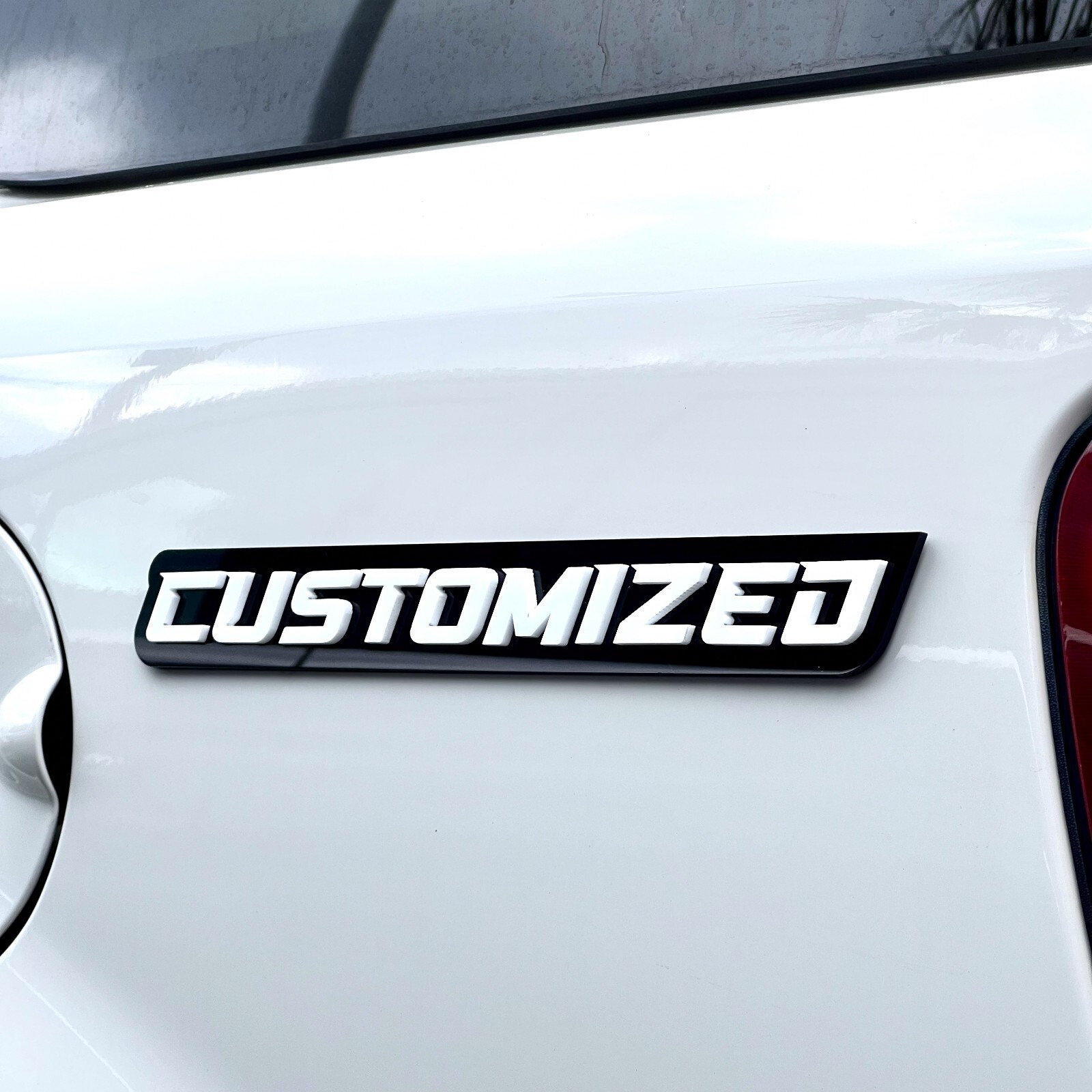 Custom Car Emblem Badge MULTI COLOR Customized Text Names