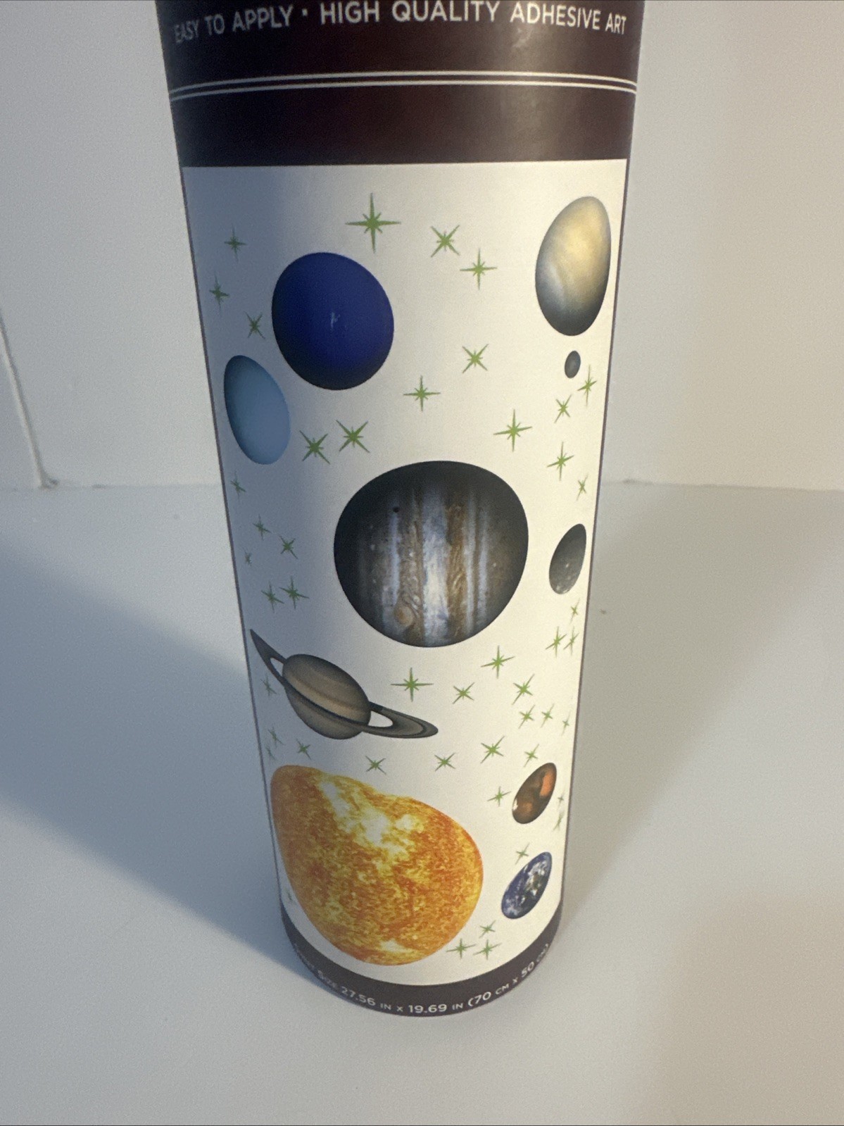 Solar System Glow Wall Accents Decal, Multi Colored 27.56 Inch.x1969inch. NWT