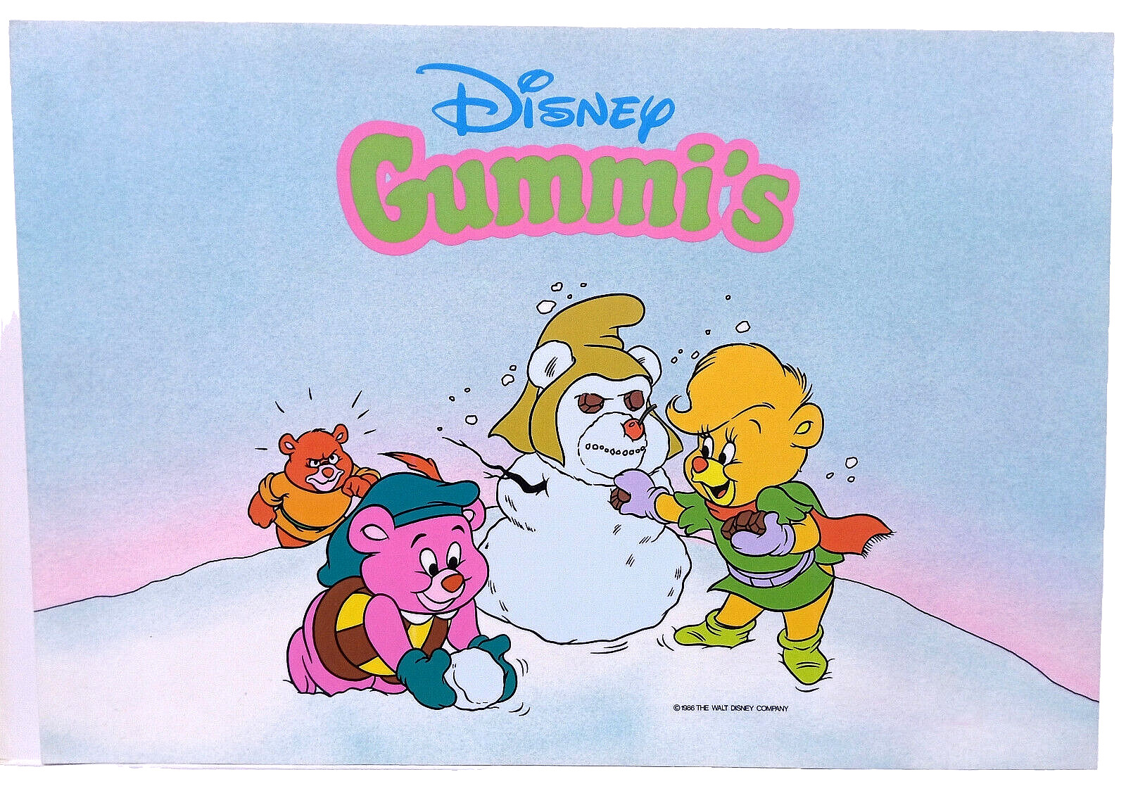 VINTAGE 1986 RUBBER'S DISNEY CHRISTMAS GLASS HOME DECORATIONS 48x33cm