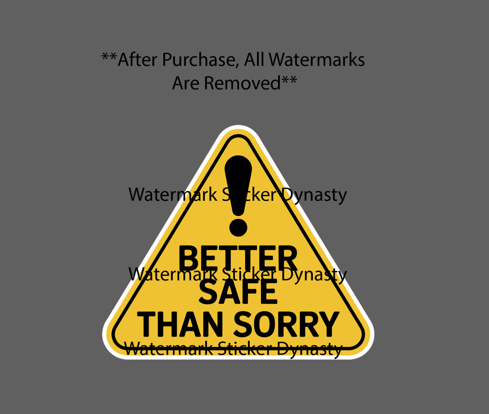 Better Safe Than Sorry Sticker Waterproof Decal Caution Warning Quote Gift NEW