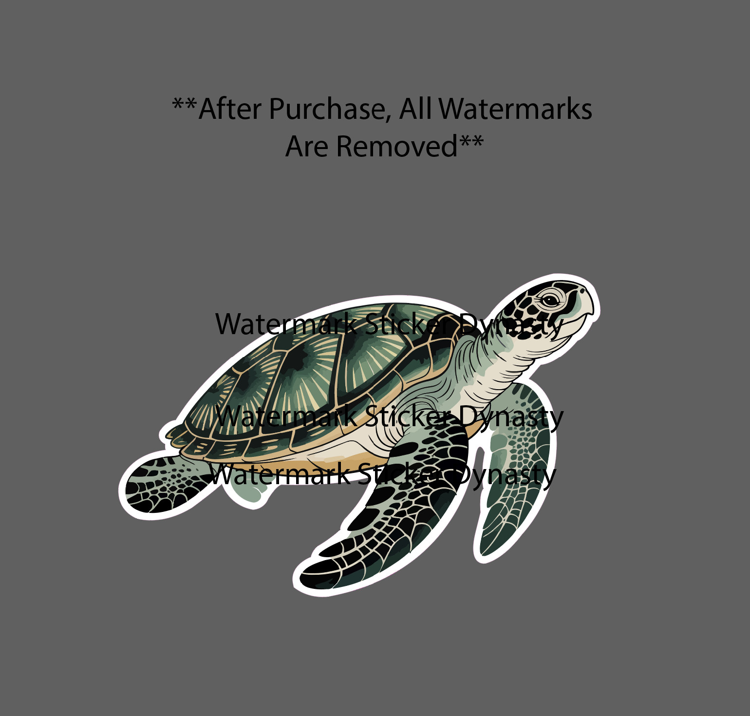 Traditional Japanese Turtle Sticker Waterproof Decal Animal Beach Ocean Gift NEW