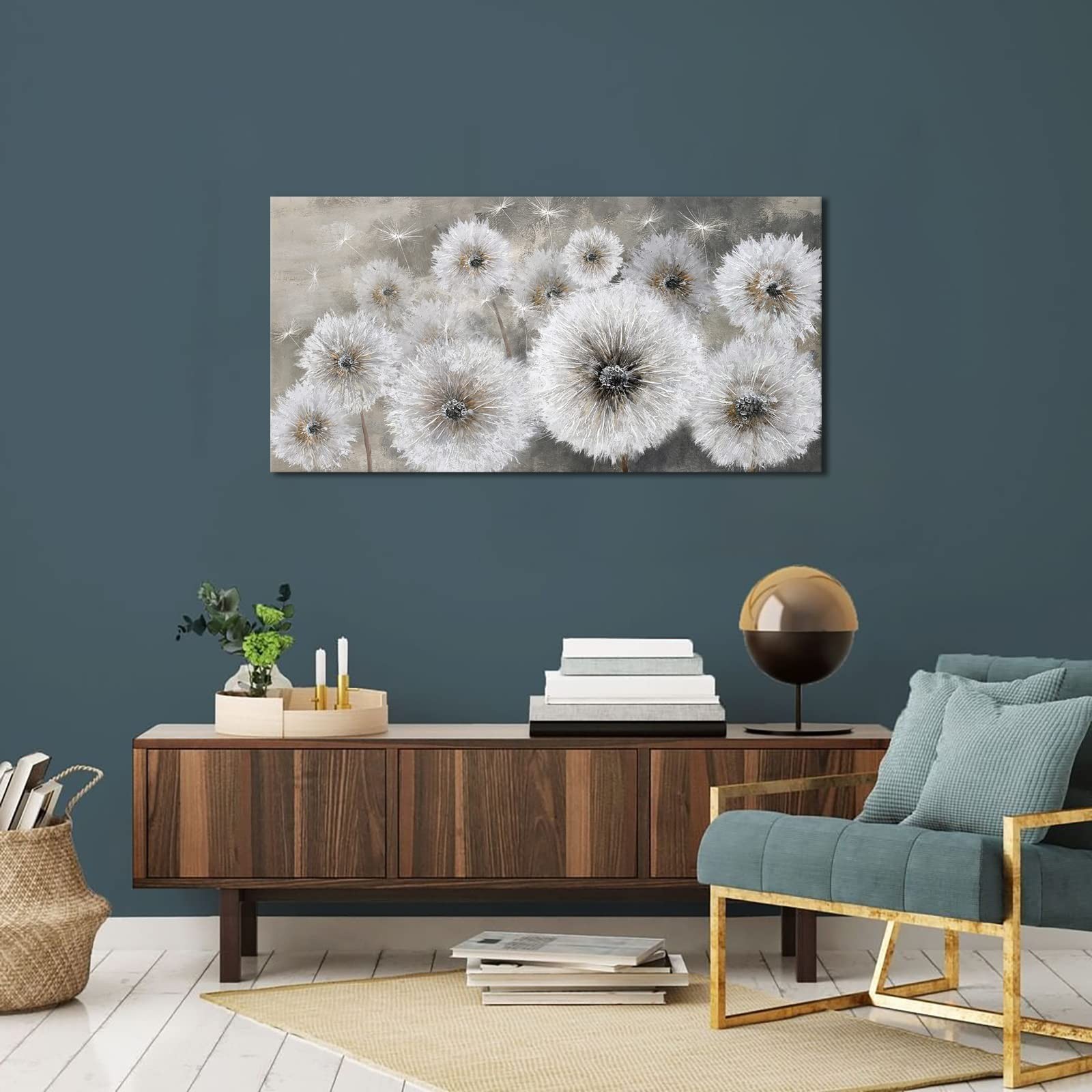 Pogusmavi Wall Art for Living Room & Bedroom – Large Canvas Wall Decor, 24×48…