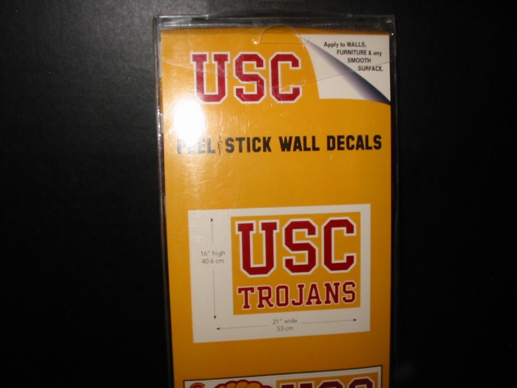 USC University of Southern California Giant Peel Stick Wall Decals Factory New