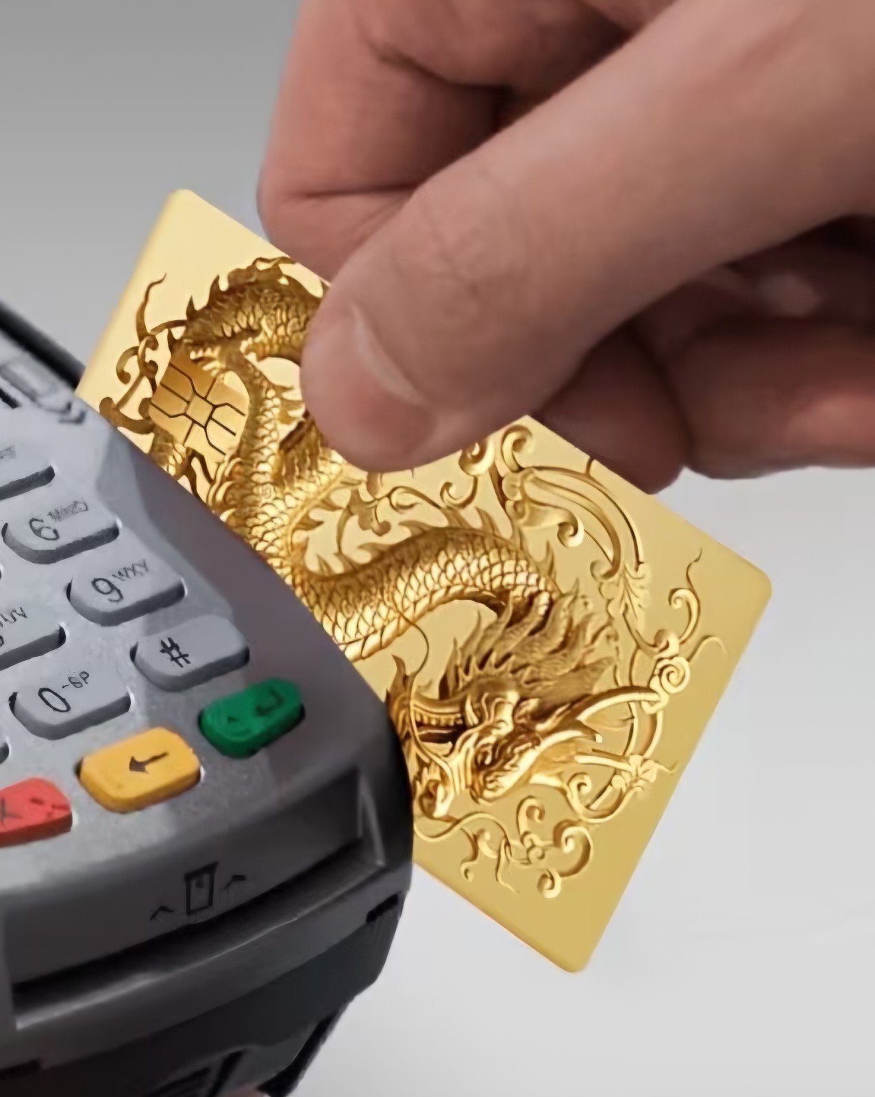 Golden Dragon Credit Card Skin Sticker Free Shipping US Seller