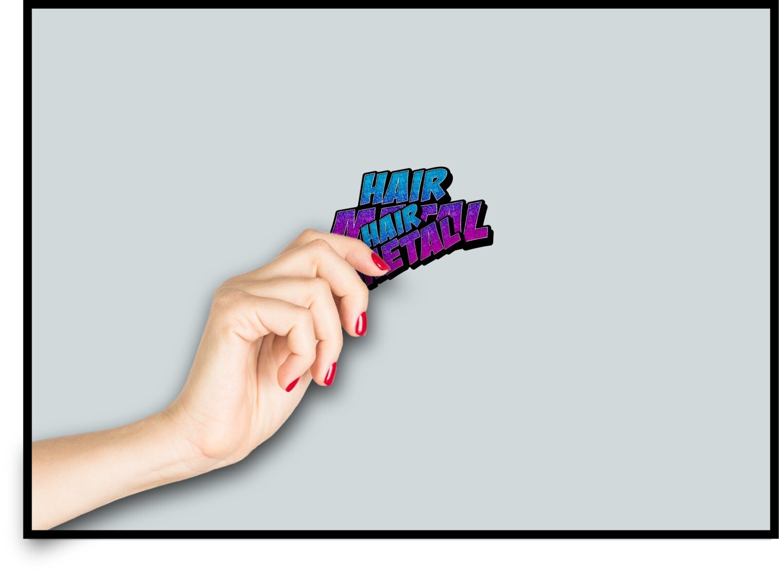 Hair Metal Decal Sticker Rock Music 80s 90s Retro Throw Back Heavy Balad Life