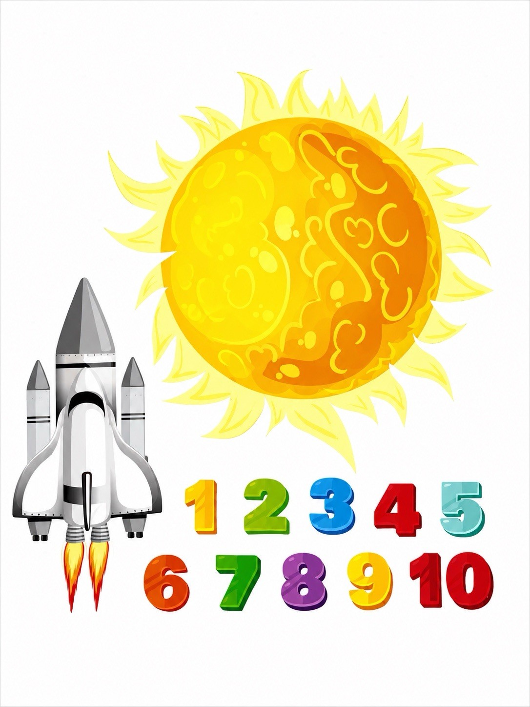 98pc Space Wall Stickers, Planet/Solar System, x4 3D Mouse, ABC/123 Infiniprint