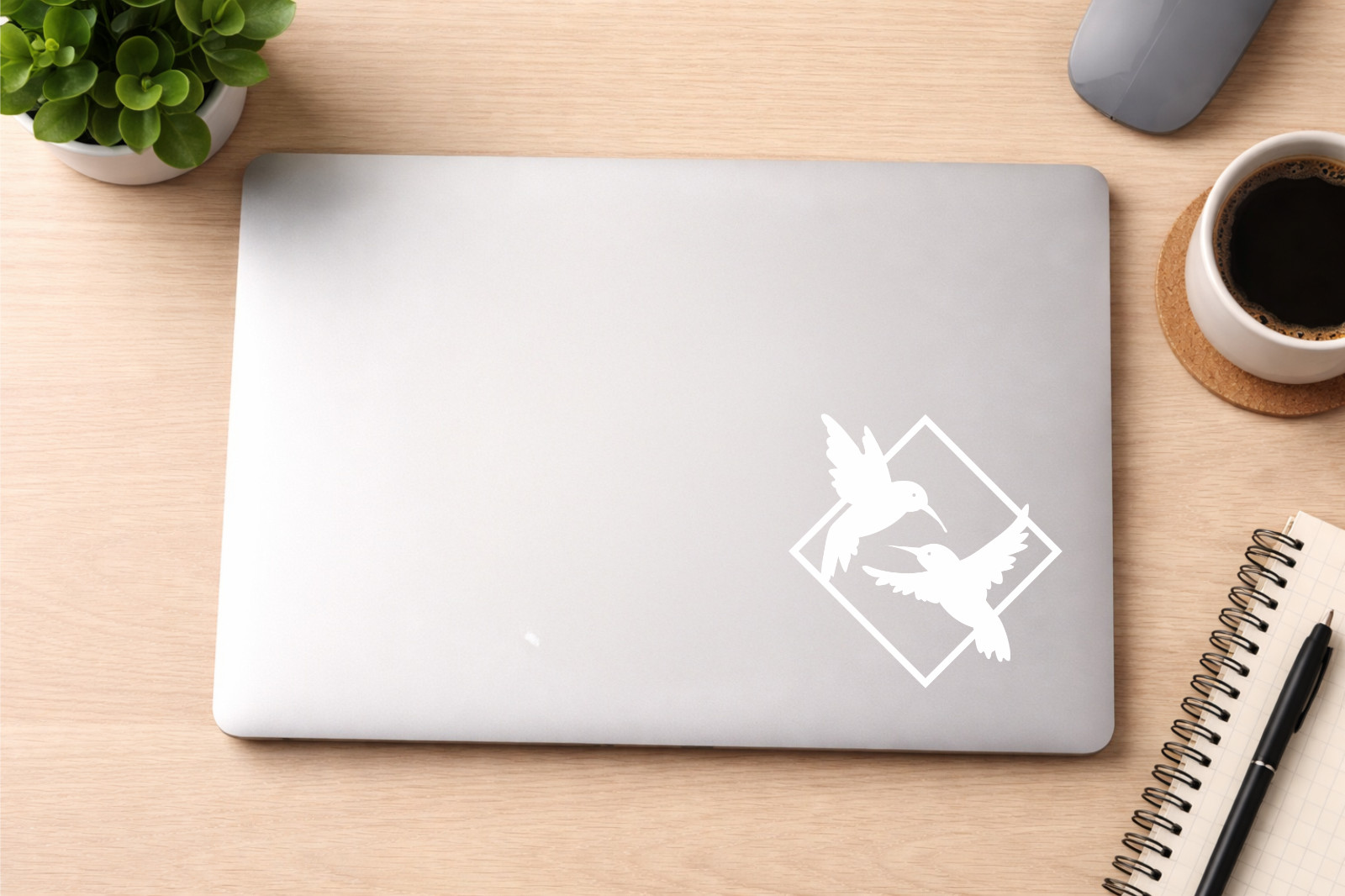 Hummingbirds Car Window Decal SUV Truck RV Tablet Laptop Bumper Sticker Outdoor