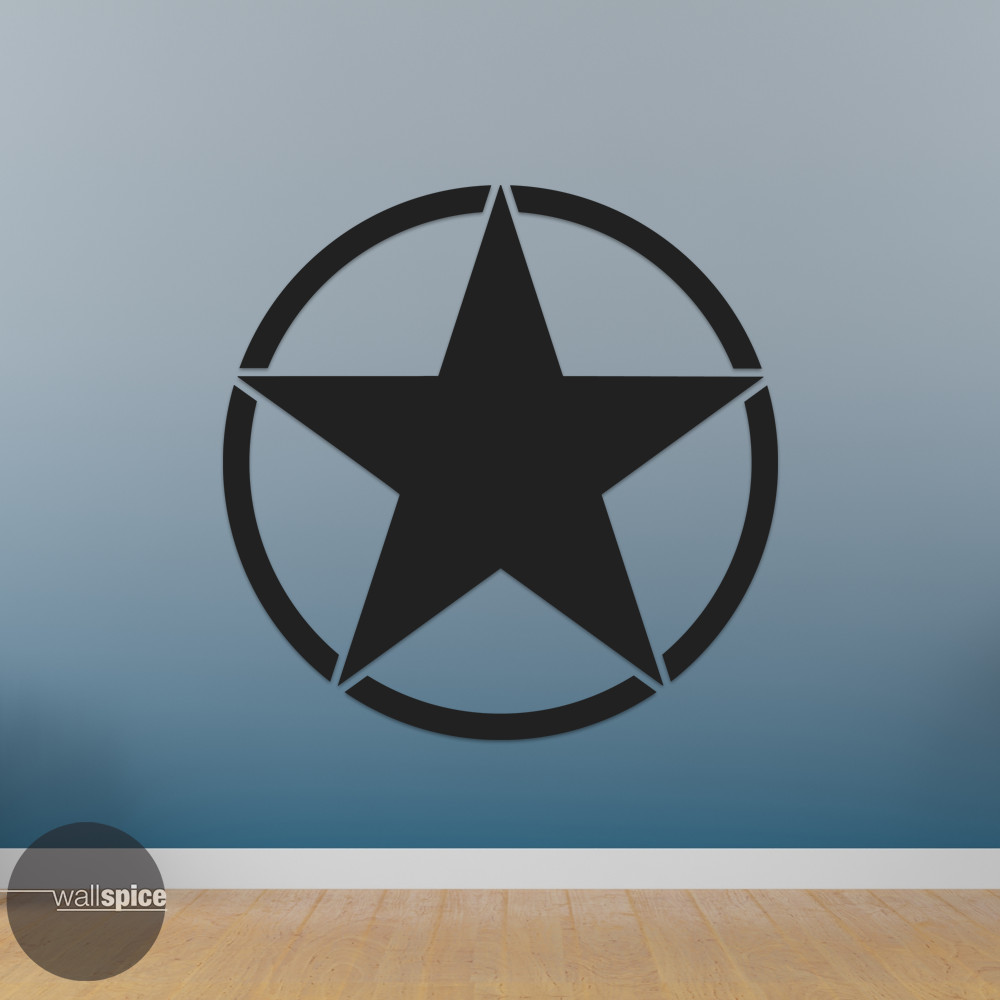 Army Military Star Symbol Vinyl Decal Sticker