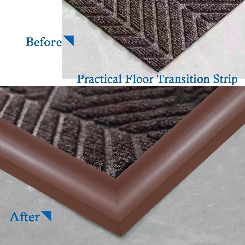 Self Adhesive Carpet & Flooring Transition Strip – PVC Threshold Trim – 6.56ft