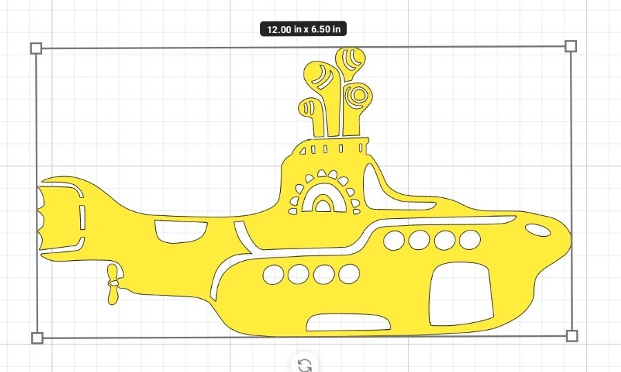 The Beatles Yellow Submarine logo Sticker Rock and Roll Window Car Wall 12×6!
