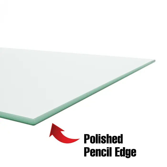 8"W X 36"L Tempered Glass Shelves Econoco SHGL836 (Pack Of 5)