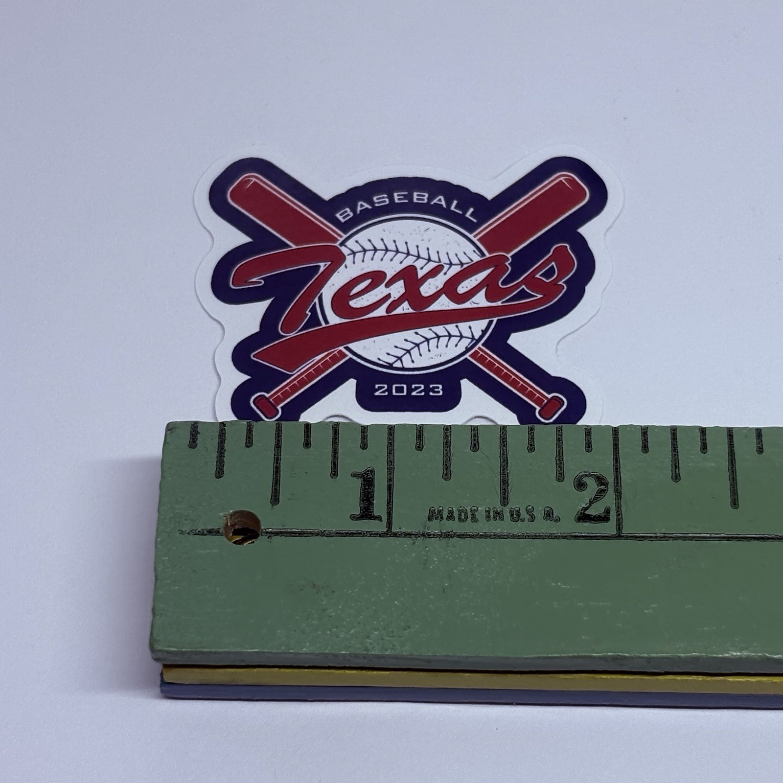 Texas State Baseball Sticker 2023 Decal Vinyl USA Travel Souvenirs Journal Tc9