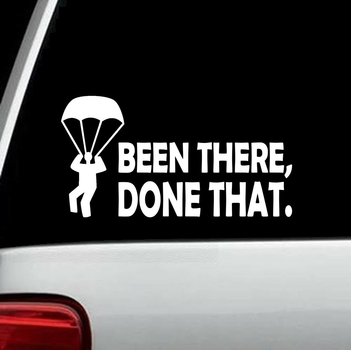 Parachute Skydiving Infantry Paratrooper Rigger Decal Sticker Car Window BG330