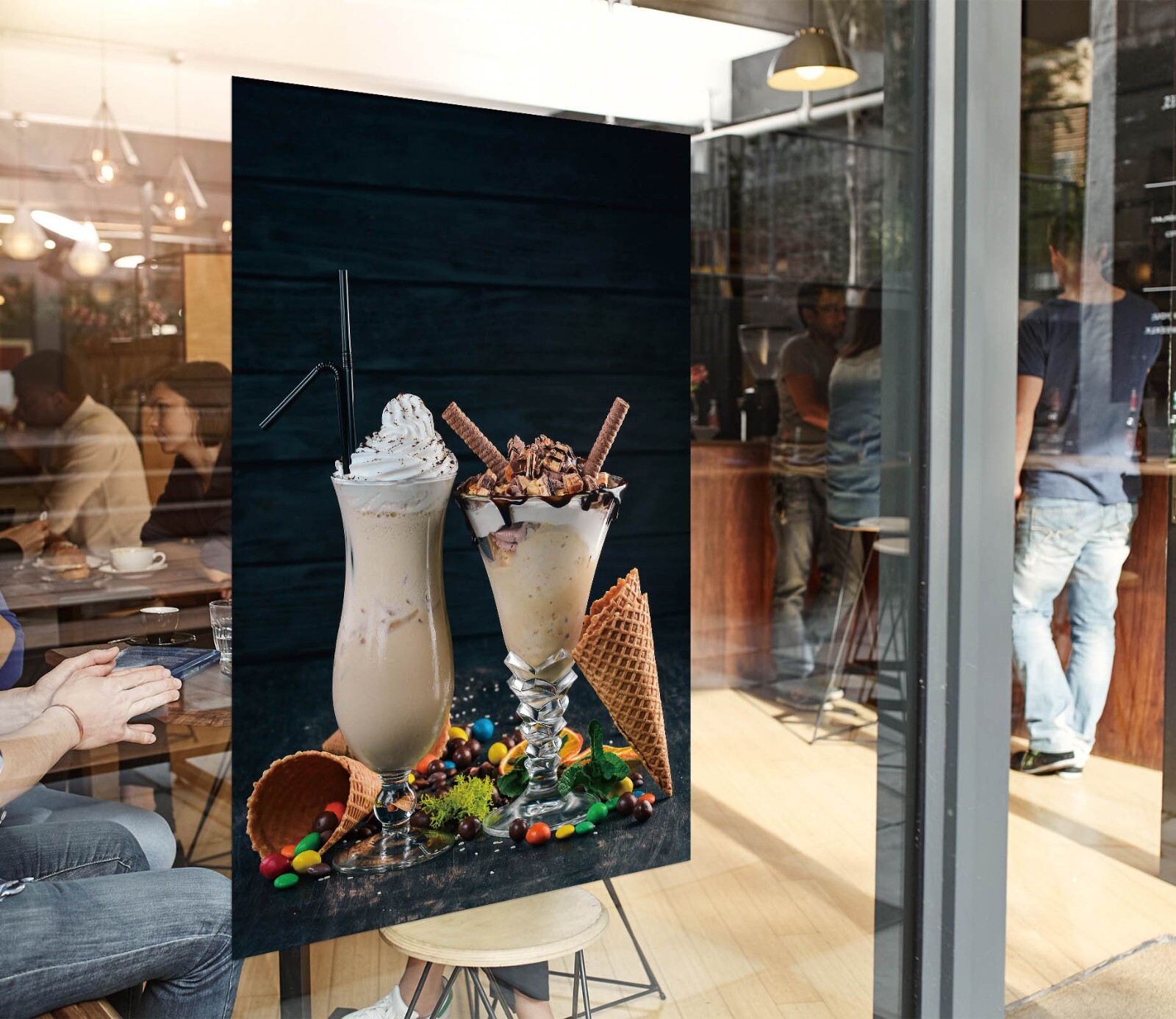 3D Ice Cream Dessert Shop A2108 Window Stickers Vinyl Wallpaper Wall Murals Amy