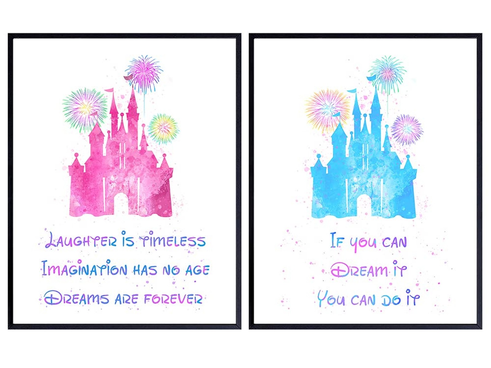 Inspirational Quotes Wall Decor Set – Castle World Motivational Wall Art Room…