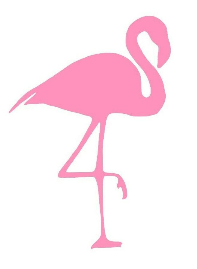 FLAMINGO DECAL STICKER CAR WINDOW LAPTOP TABLET CHOOSE SIZE AND COLOR