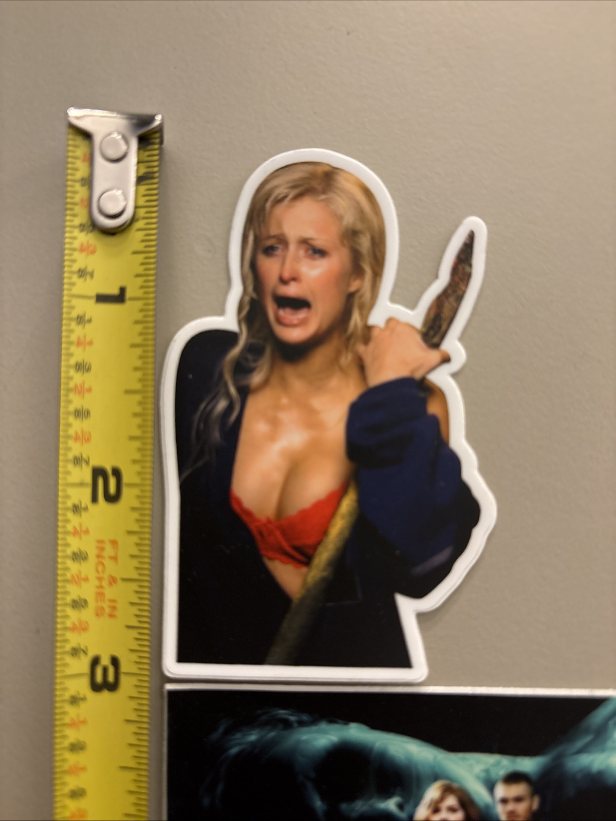 House Of Wax “Paris Hilton” (lot Of 2 Stickers, Dishwasher Safe) Movie / Horror