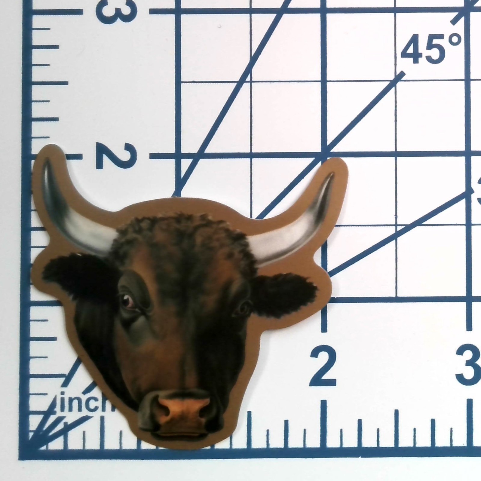 Bull Head Vinyl Sticker Western Cattle Decal Realistic Livestock Farm Cowboy Art