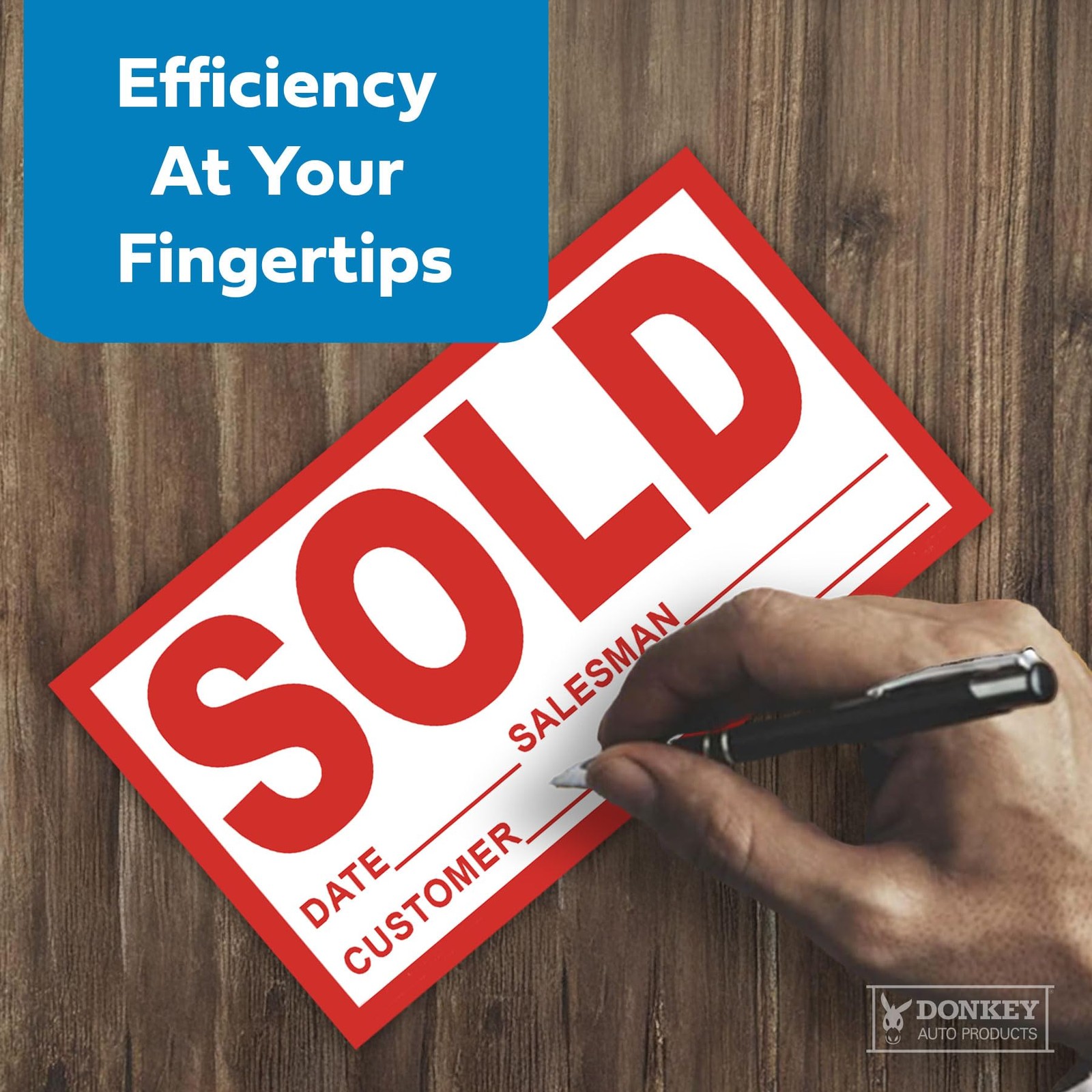 Sold Stickers 4" x 7" Red Vinyl 100 Pack – Vehicle Sales Success