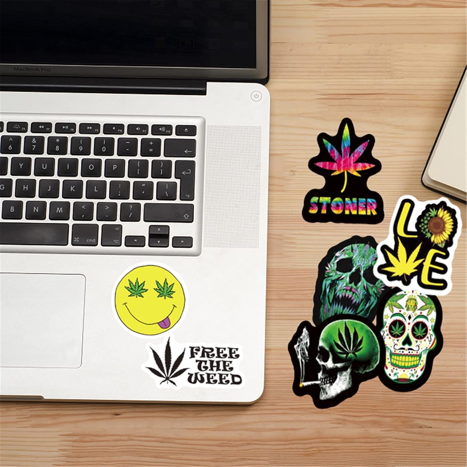Weed Stickers for Adults, 50PCS Plant Vinyl Waterproof Sitckers