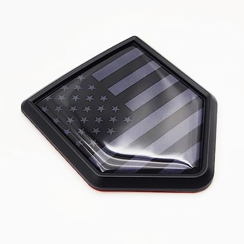 Overdecor Black US American Flag Decal Stickers Car Emblem USA Car Accessories