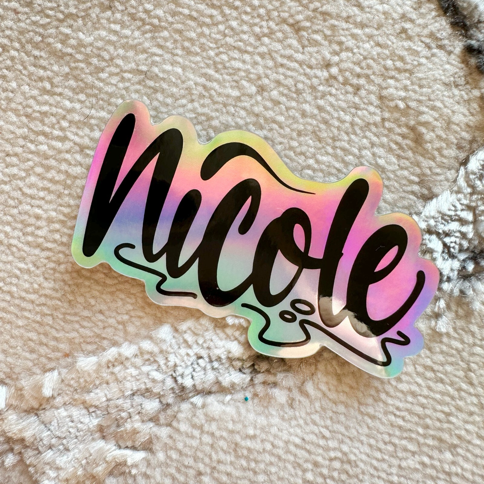 Name Sticker : NICOLE | 6PC Pack | for school or Office | graffiti | Calligraphy