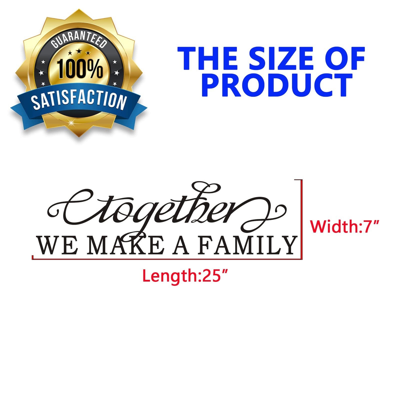 Family Wall Art, Family Wall Stickers, (Easy to Apply), Vinyl Wall Decor Art …