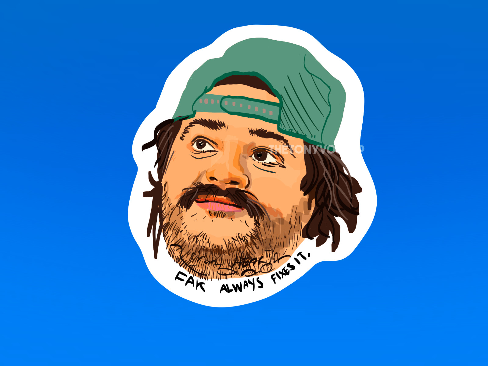 The Bear TV Show Carmy Sydney Tina Marcus Richie Fak I love you dude Sticker