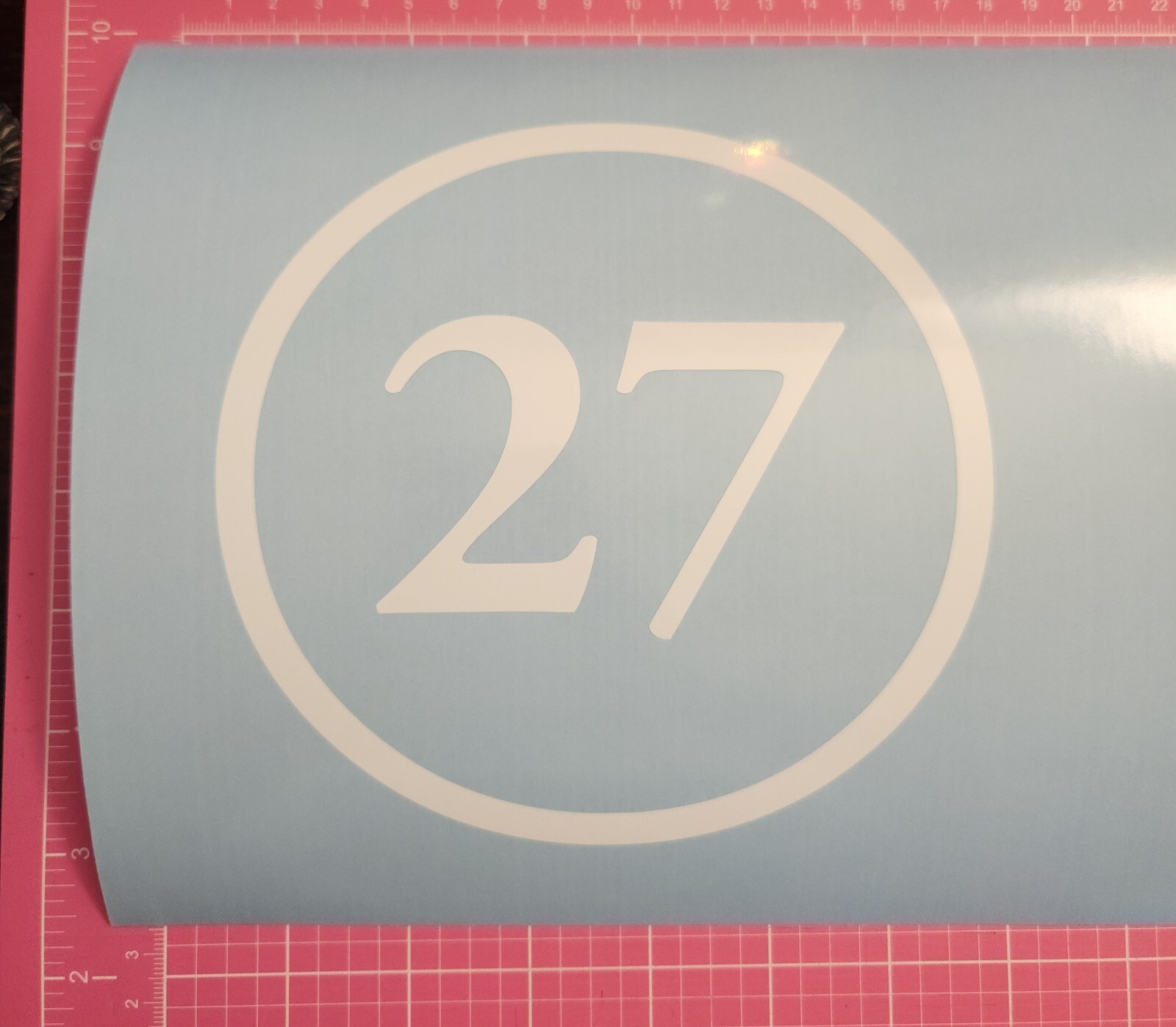 2 pack Racing Car numbers circle die-cut decal door custom number rally sport V1