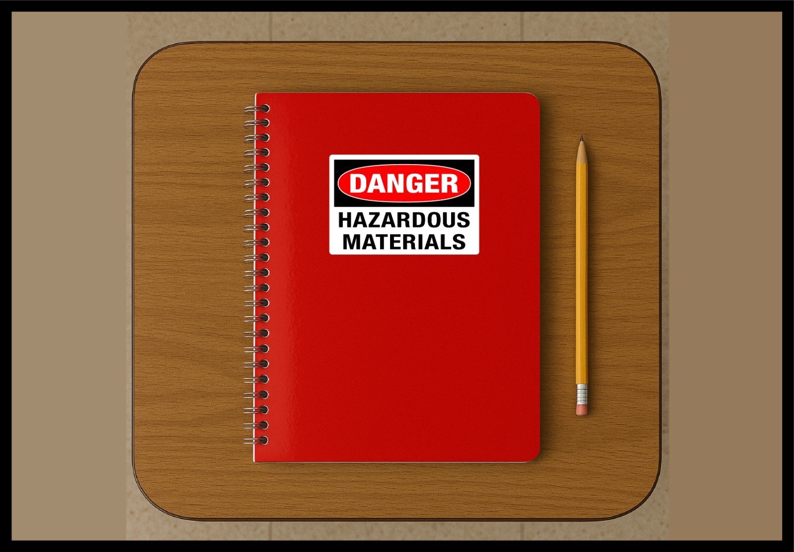 Danger Hazardous Material Sticker Decal Hazmat Safety Work Factory Shop Warning