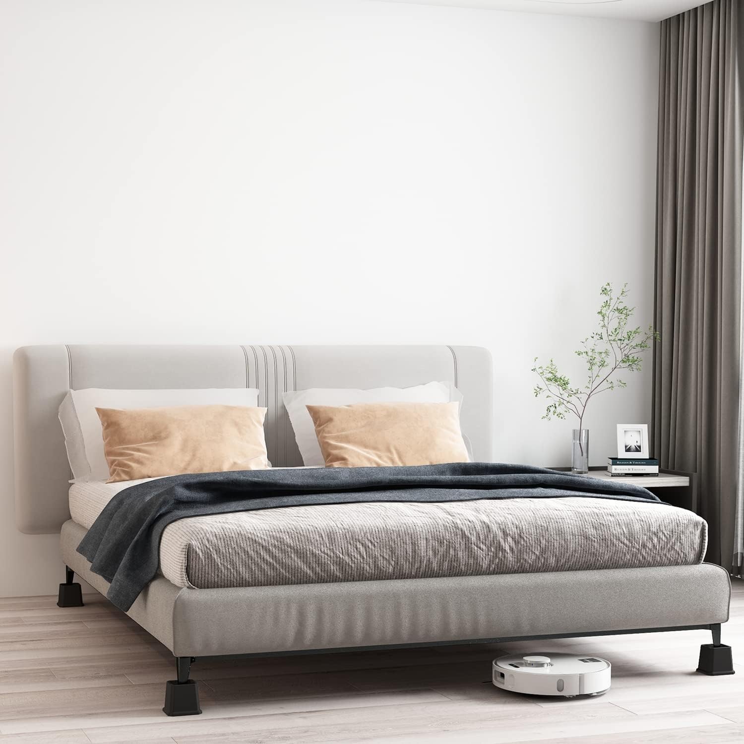 Bed Risers 3 Inch Heavy Duty, Furniture Risers for Bed Frame, Couch, Desk, Chair