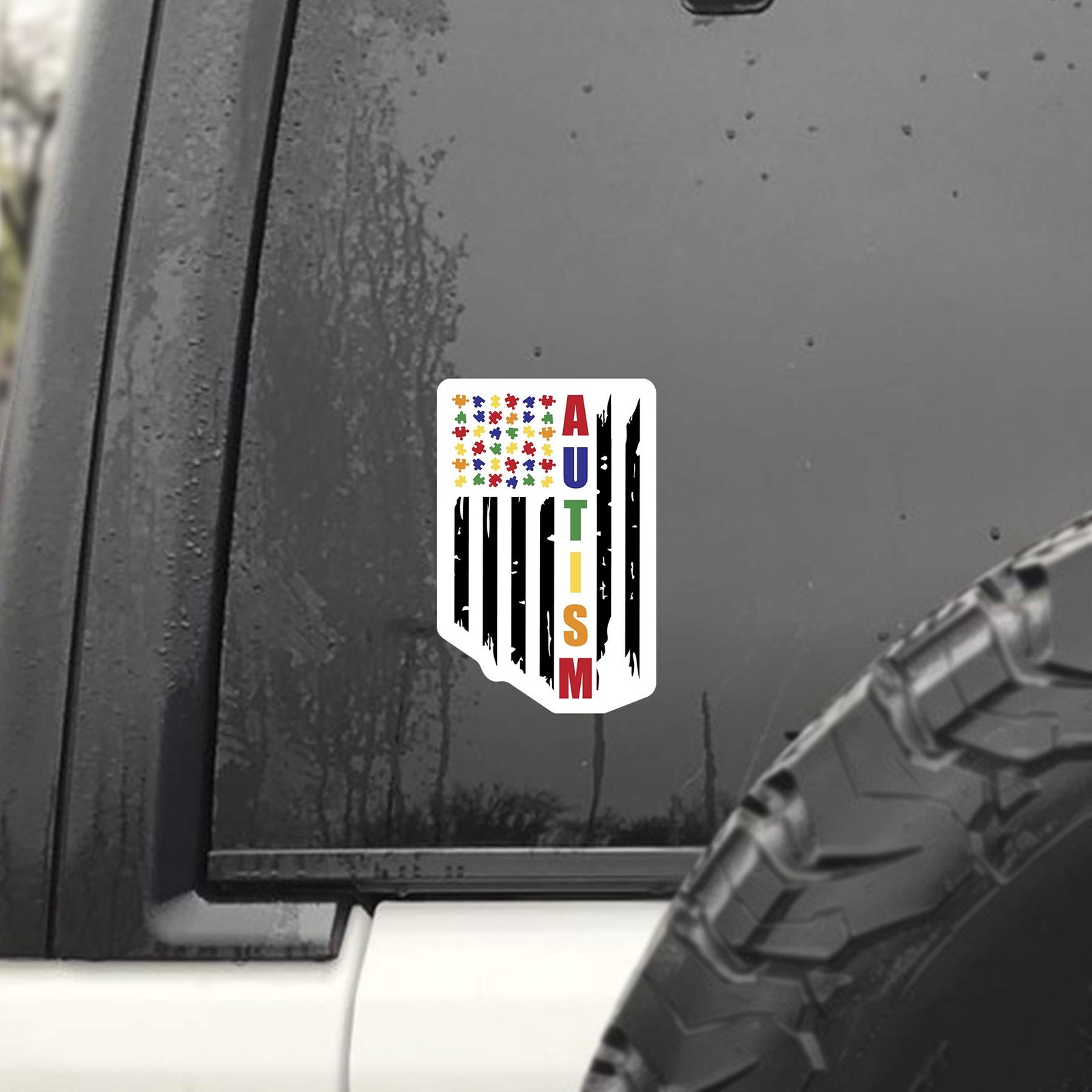 Multicolor Vinyl Sticker Decal Two Pack Made in USA Veteran Owned Weatherproof