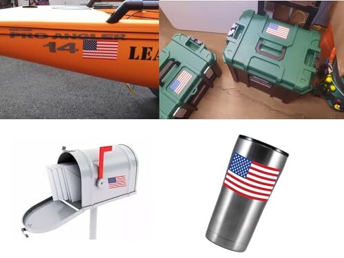American Flag Decalpcs USA Flag Decal Sticker Car Stickers for Cars/Trucks – 5