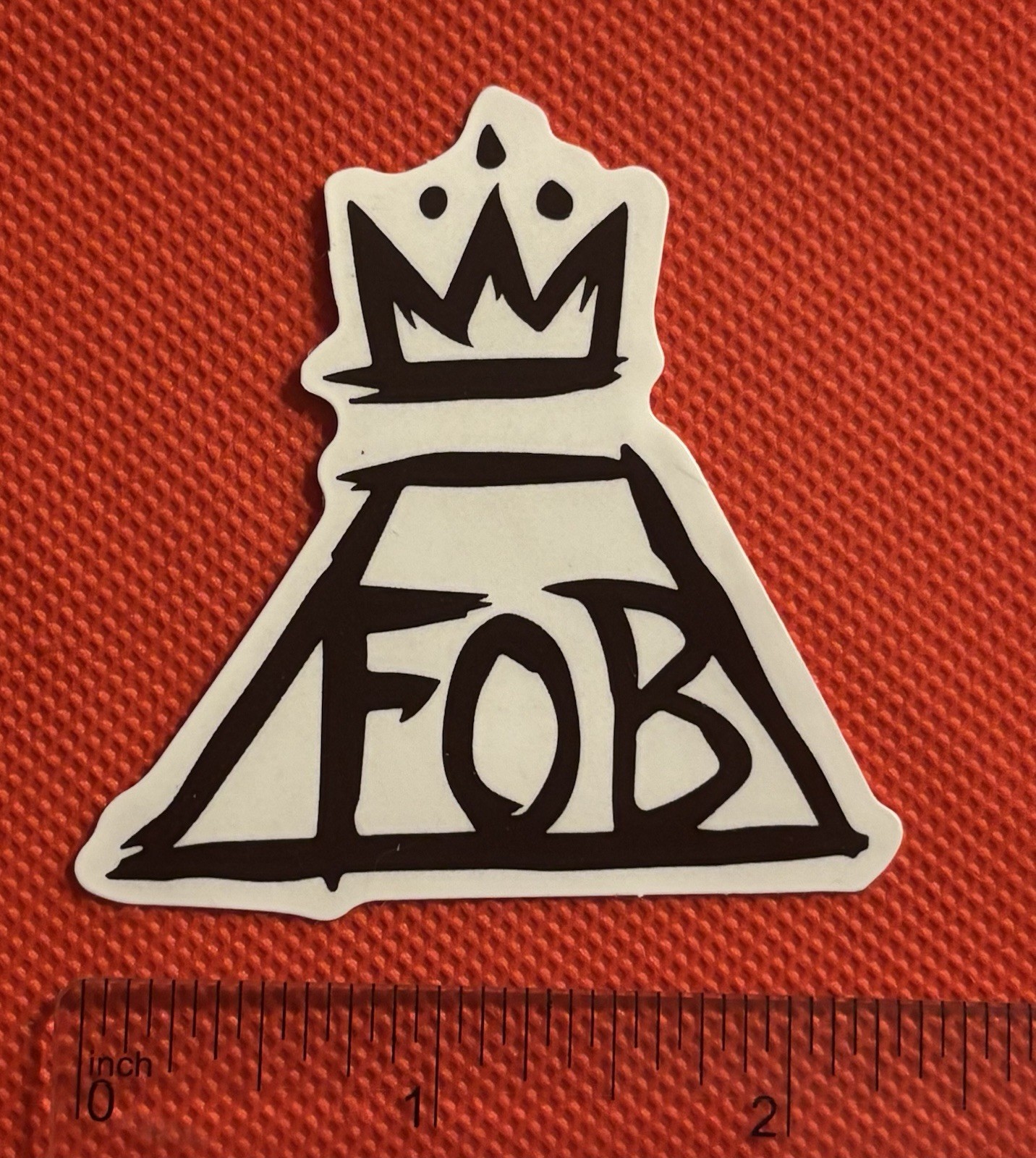 Fall Out Boy Band Decal Sticker Black And White Fast Free US Shipping 🇺🇸