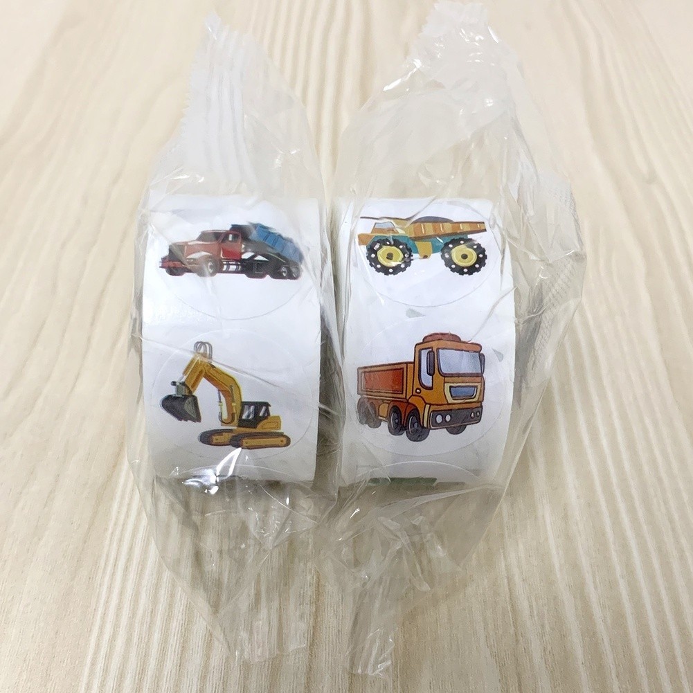500 Pieces Sticker Labels for Toy Cars Vehicles Decoration Roll Easy to Peel