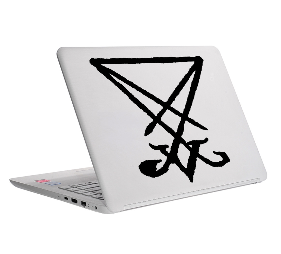 Sigil of Lucifer Die Cut Vinyl Sticker – Occult Baphomet Satanic Pentagram Satan