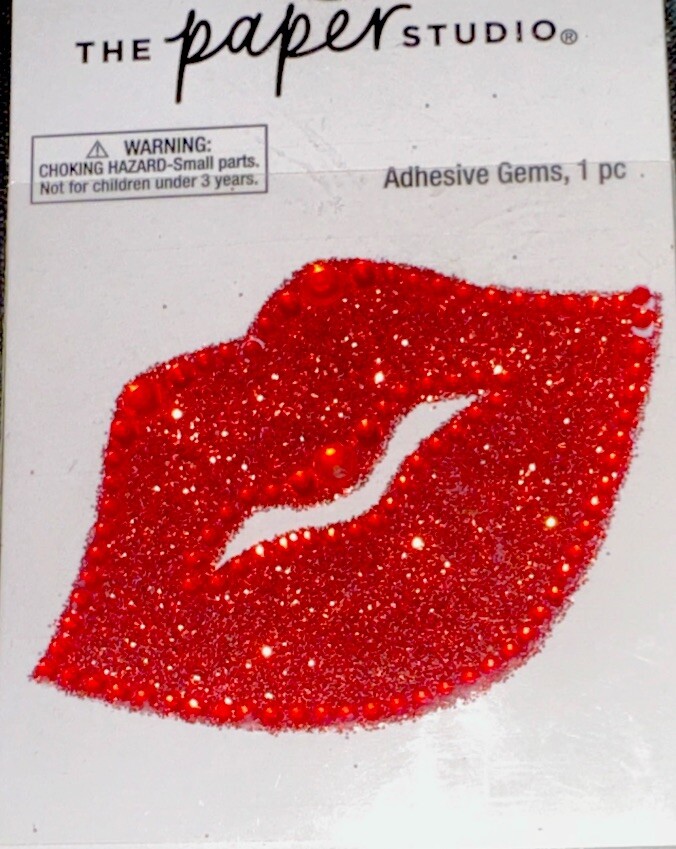 SEXY LIPS STICKER✨💋💋💋💋💋✨2 1/4” X 2”✨FANCY✨GLITTER✨GEMS✨AWESOME❤️‍🔥