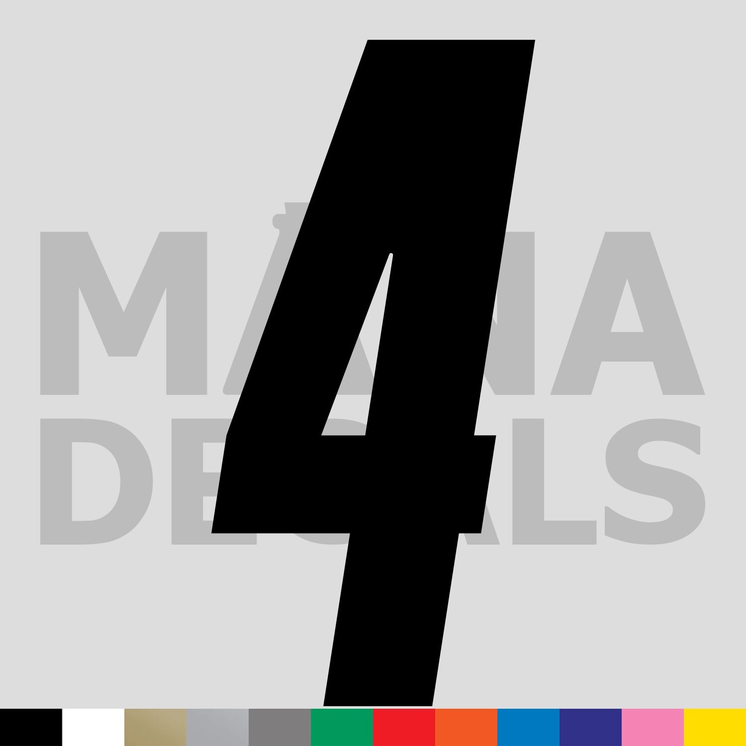 Number Four 4 Vinyl Die Cut Decal Sticker – Racing Race Car Motocross Bike